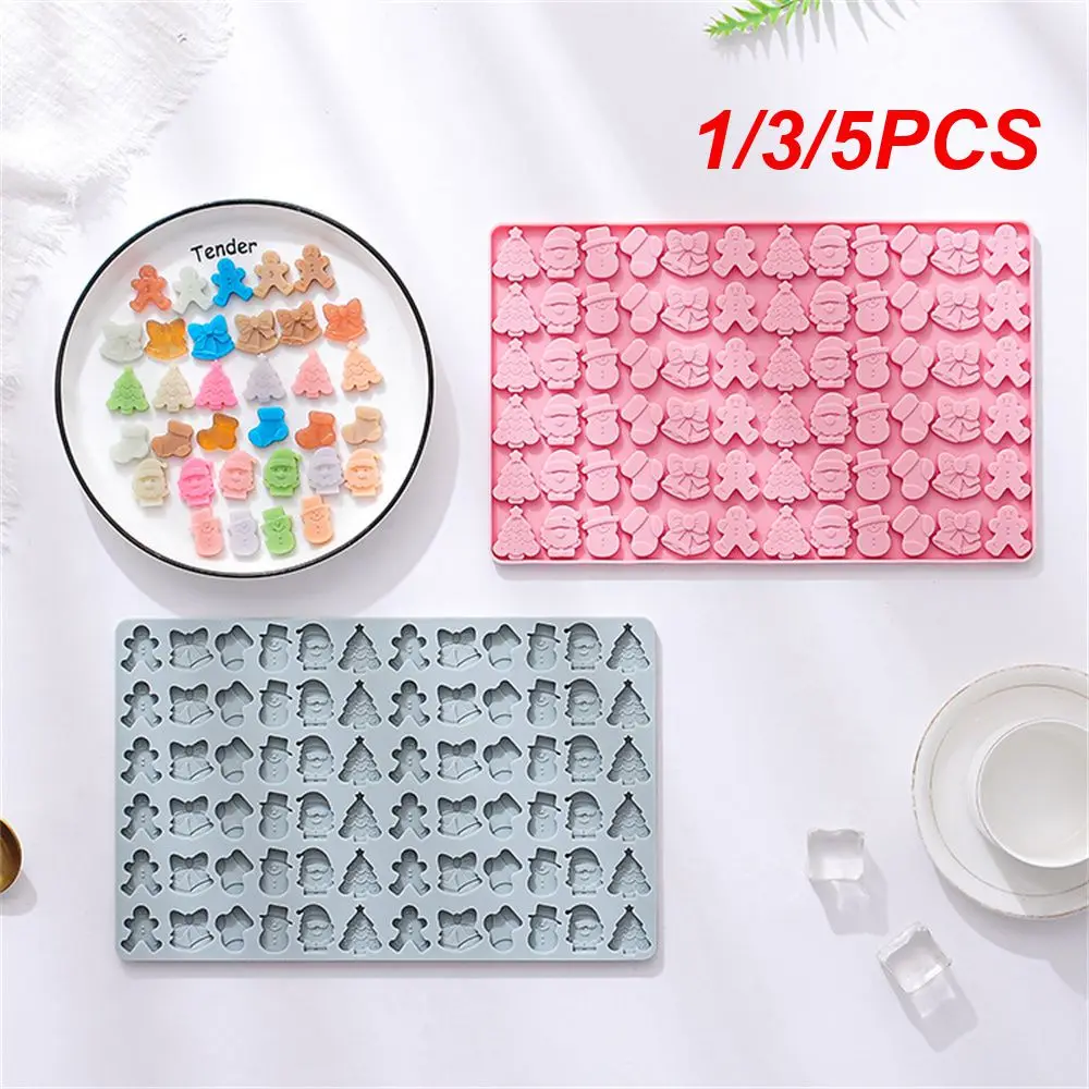 

1/3/5PCS Mold High Temperature Resistance Soft Silica Gel Non-stick Environmental Friendly Multifunction Christmas Tree Mold
