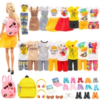 barwa 30 item doll clothes accessories4 clothes for barbie 4 ken clothes14 shoes2 backpack2 glasses2 computer2 headphones