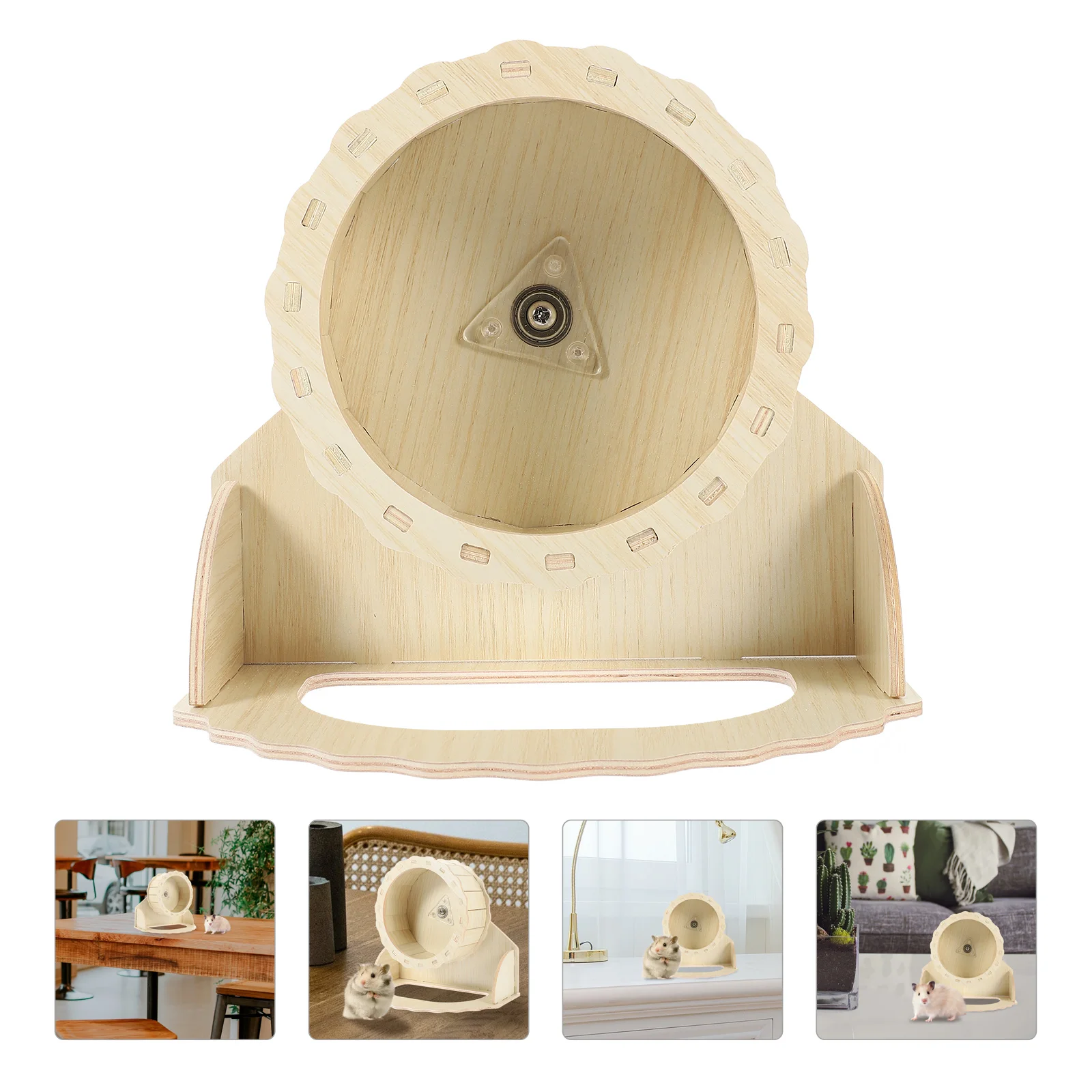 

1 Set of Small Pets Exercise Wheel Hamster Hamster Running Exercise Wheels Wooden Run Wheel for Hamsters Gerbils Mice Or Small