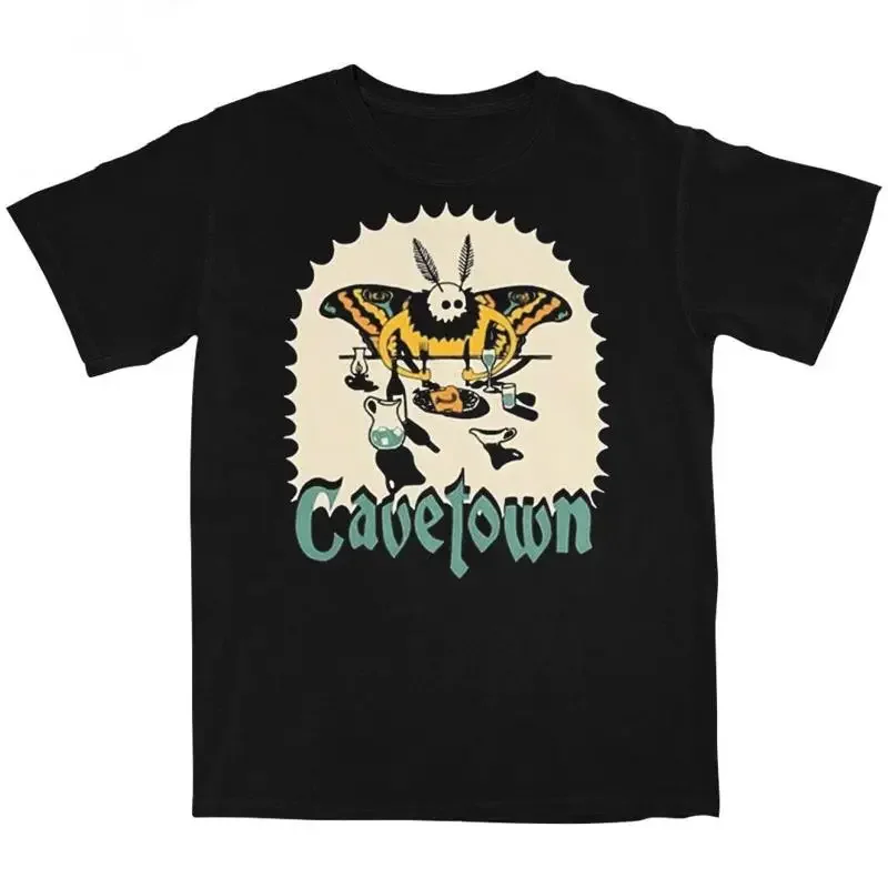 Фото Распродажа: футболка Sale Vtg Cavetown Moth Dinner Tour, хлопковая, черная, размеры S-5XL №1