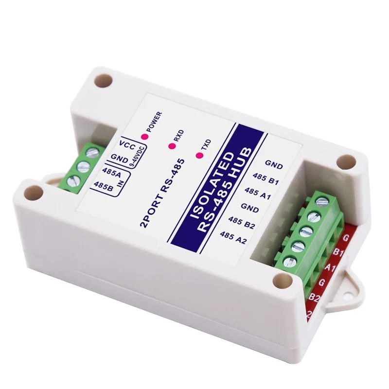 Ретранслятор 485, фотоэлектрическая изоляция, промышленный концентратор RS485, 2-канальный усилитель сигнала, защита от помех и молнии