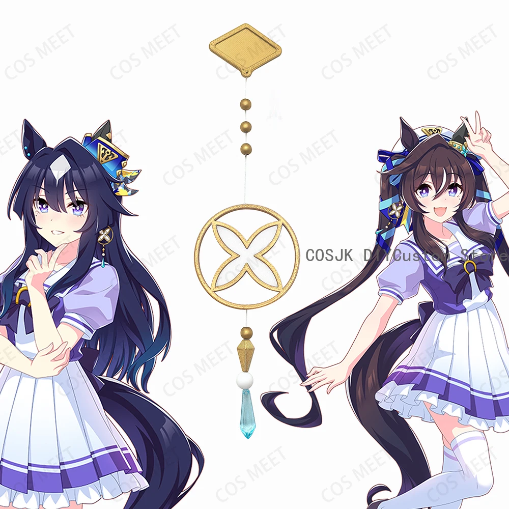 Фото Аниме Uma Musume Pretty Derby Verxina Vivlos, значок для косплея, головные уборы, серьги, Хэллоуин, карнавал, конвенция, реквизит для 3D-печати №2
