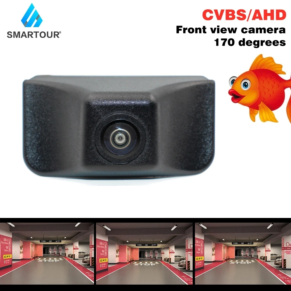 

SMARTOUR 170 Degree Car Front View Camera Front Logo Emblem Camera for Jeep Cherokee AHD Waterproof night vision Parking assist