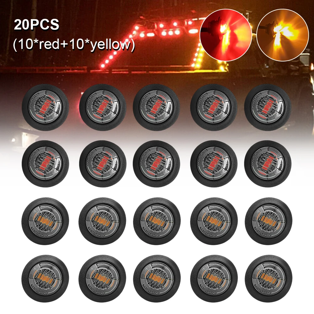 

20 шт., задний тормозной фонарь для грузовиков и автобусов