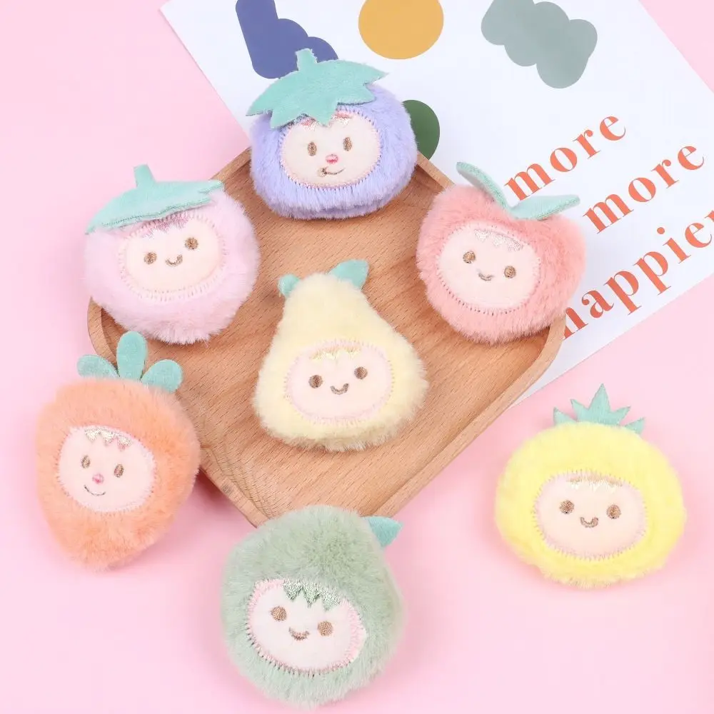 

Cloth Cute Fruit Plush Brooch Sweet Avocado Strawberry Hand-sewn Badge Teenage
