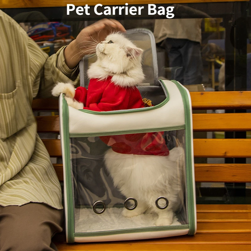 

Cat Carrier Bags Breathable Pet Carriers Small Dog Cat Backpack Travel Space Capsule Cage Pet Transport Bag Carrying Dropship