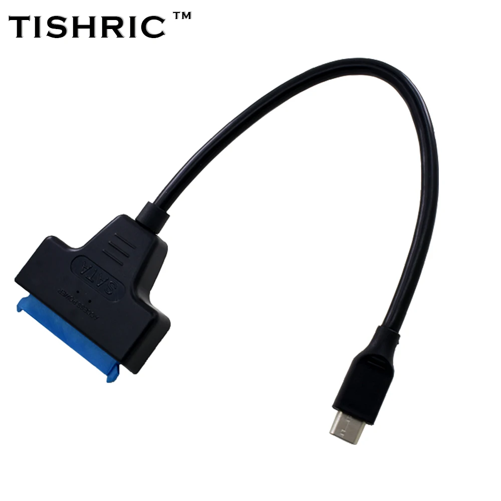 

Адаптер TISHRIC Sata-Usb 3.0 Type C, Sata Usb-кабель SataIII, компьютерные кабели, соединители для внешнего жесткого диска 2,5 дюйма, HDD, SSD
