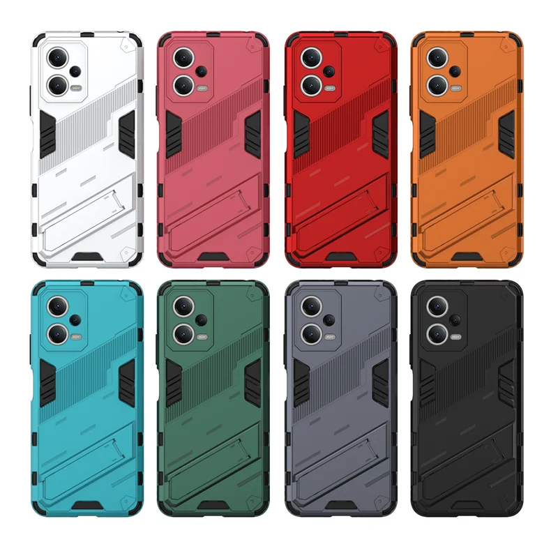 For Poco X5 Case Poco X5 X4 M4 Pro Cover Coque Shell Fundas Armor Shockproof Hard Stand PC Phone Bumper For Poco X5