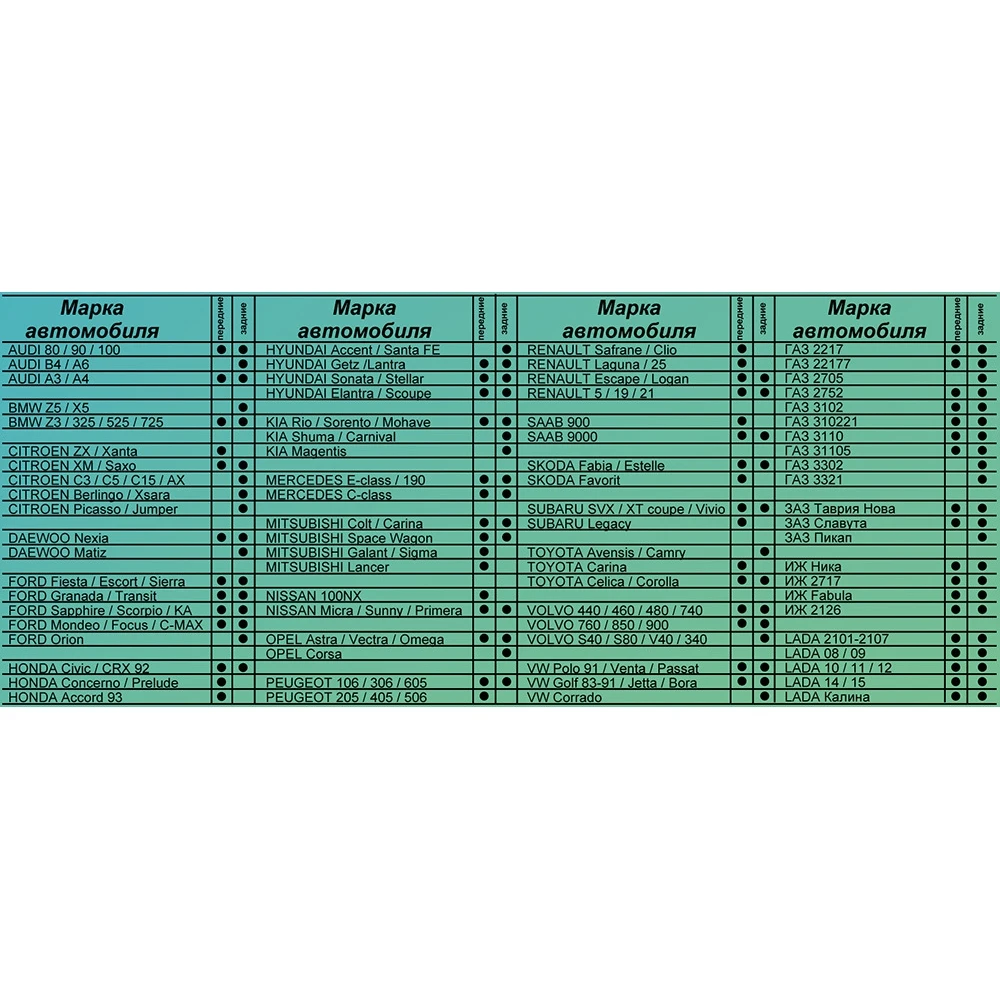 Брызговики универсальные Люкс 2 шт. (Размер L) |