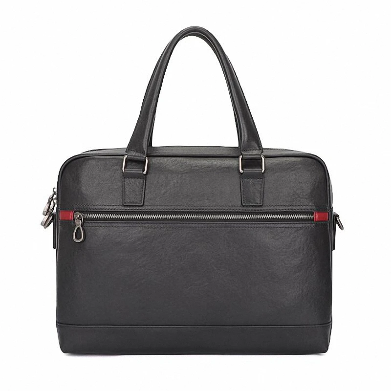 

Men Briefcase Bag High Quality Famous Brand Genuine Leather Shoulder Messenger Bags Office Handbag 14 inch Laptop