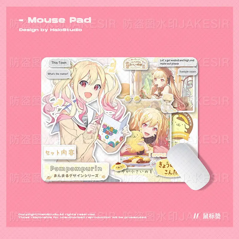 Project Sekai Akiyama Mizuki милый аниме коврик для мыши с героями мультфильмов игровой
