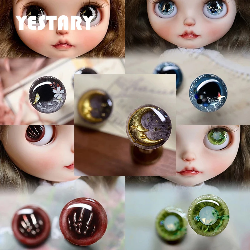 

YESTARY Eyes For Toys Blythe Eye Piece BJD Doll Accessories DIY Handmade Eyes For Dolls Crafts Magnet Drop Glues Eye Blythe Doll