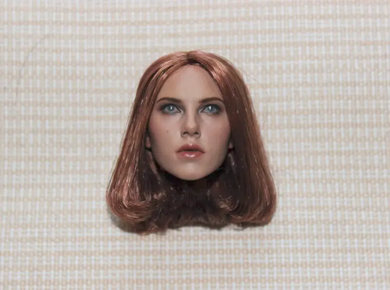 

1:6 голова женщины 1/6 headsculpt для горячих игрушек HT MMS239 1/6 Черная Вдова