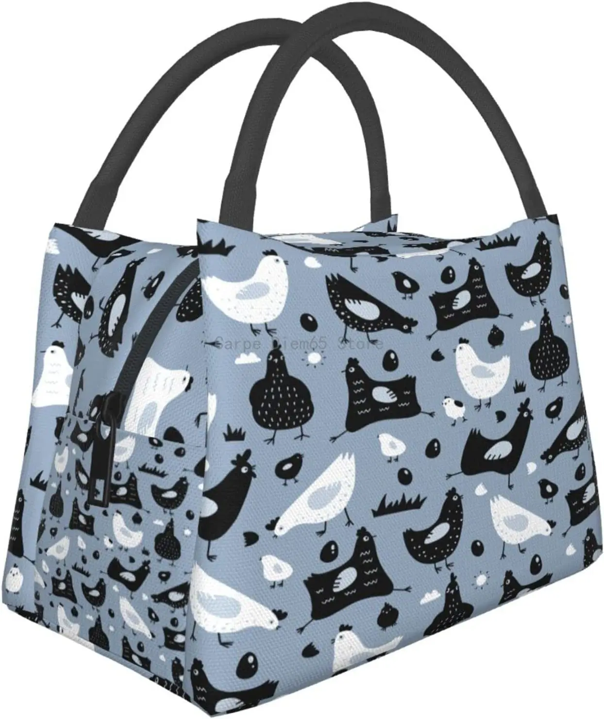 

Chicken Lunch Bag Insulated Box,Tote Adult Men Women Reusable Work Office School Large Picnic Kids Girls Boys