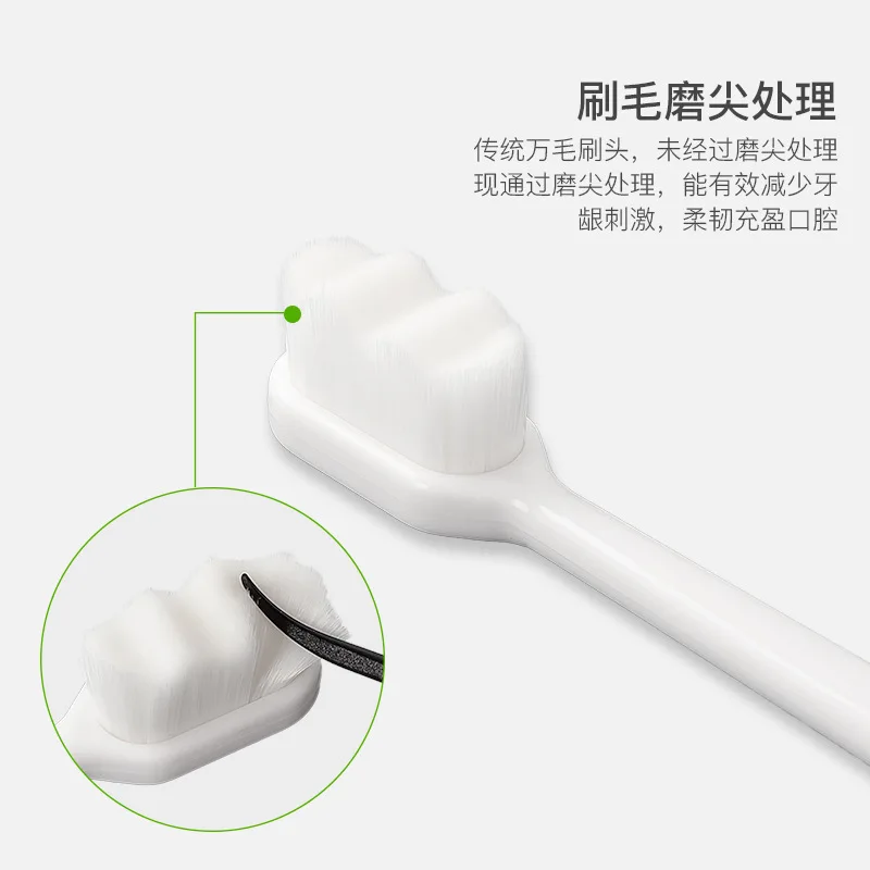 

-nano Ten--Hair Toothbrush Small Head Soft Toothbrush for Home and Dormitory Use