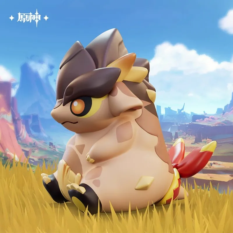 [Подлинная] miHoYo игра Genshin Impact Natlan Dragon Tepetlisauri мультяшные куклы аниме Loong ПВХ статуя