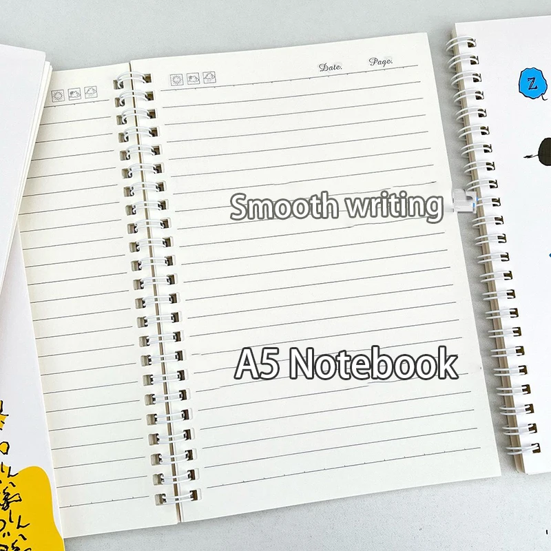 4 шт. блокнот на катушке Snoopy с героями мультфильмов A5 тетрадь для студентов милые