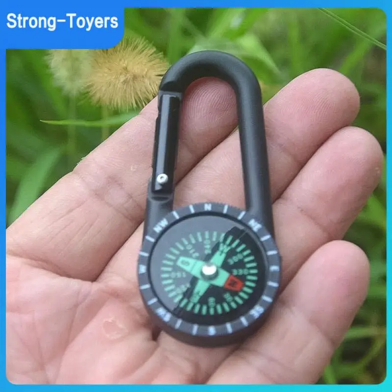 

Waist Buckle Compass Portable Practical Mountaineering Buckle Split Ring 30 G Hook Buckle Outdoor Supplies Thermometer Carabiner