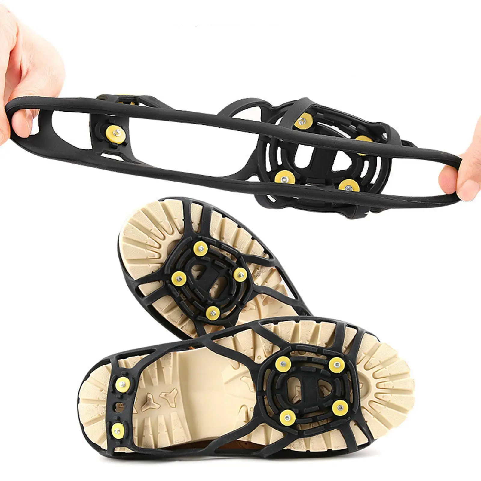 Захваты для льда снега захваты универсальные 6 шипов скобы ходьбы по снегу