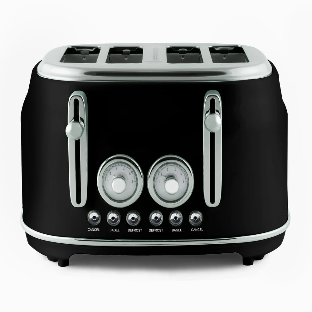 

Retro 4- Toaster, Black