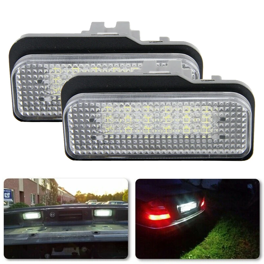 

2PCS 12V White No Error Canbus LED Number License Plate Light For Mercedes-Benz W203 W211 W219 R171 Led Number Light