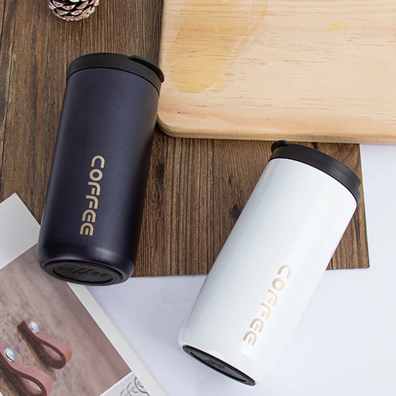 350 мл/500 мл кружки 304 нержавеющая сталь автомобильная прямая Питьевая кофейная