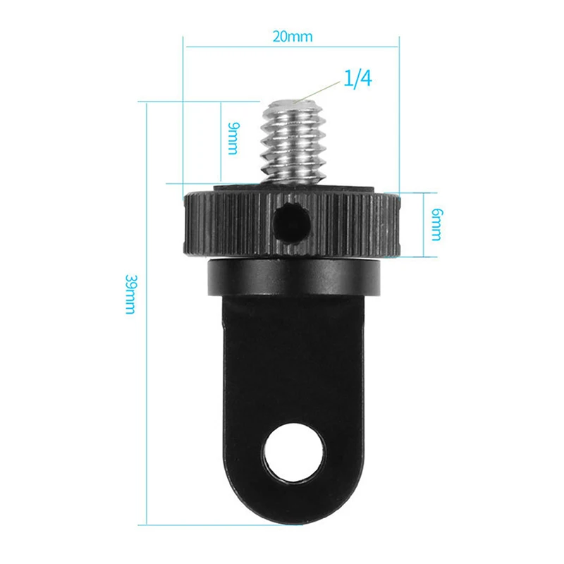 Upgrade Stainless Steel 1/4 Screw Mini Tripod Mount Adapter For GoPro Hero 10 9 8 7 For Insta360 One X2 For OSMO Action Cameras images - 6