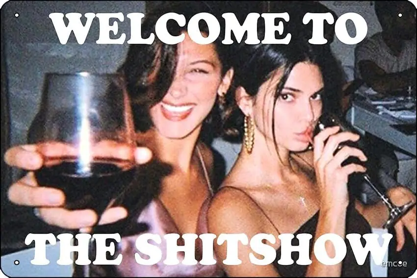 Добро пожаловать в шоу плакат забавная металлическая жестяная вывеска для дома