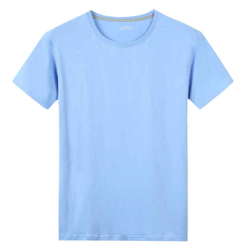 

NO.2 A2194 Summer New Men's 100% Cotton T-Shirt Solid Color Soft Touch Fabric Men's Basic Tops Tees Casual Men Clothing Fashion