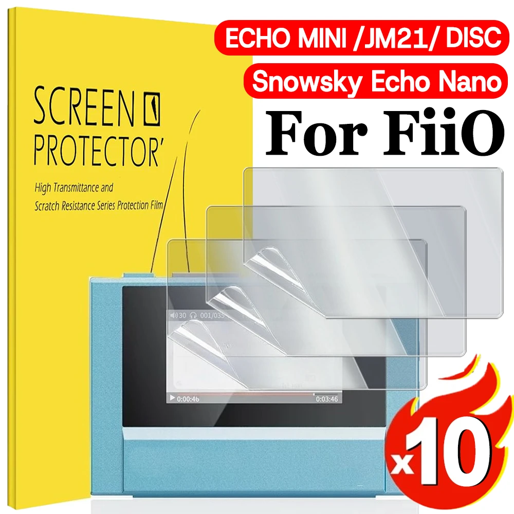 Фото 1-10 шт. мягкой пленки из ПЭТ для экранов музыкальных плееров FiiO JM21/ECHO MINI/Snowsky Echo Nano/DISC, гибкая защитная пленка от разрушения экрана №1