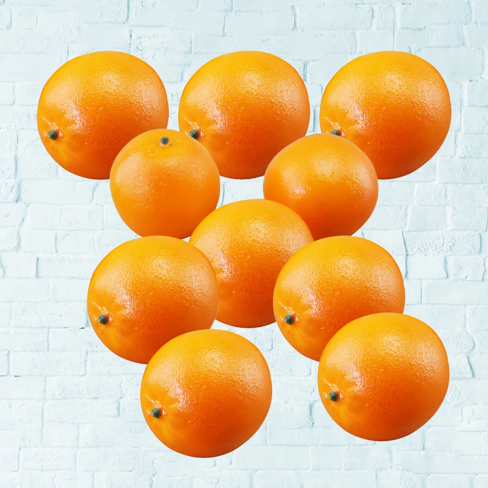 

10pcs Artificial Orange Fake Orange Scenery Photography Fruit Props for Store