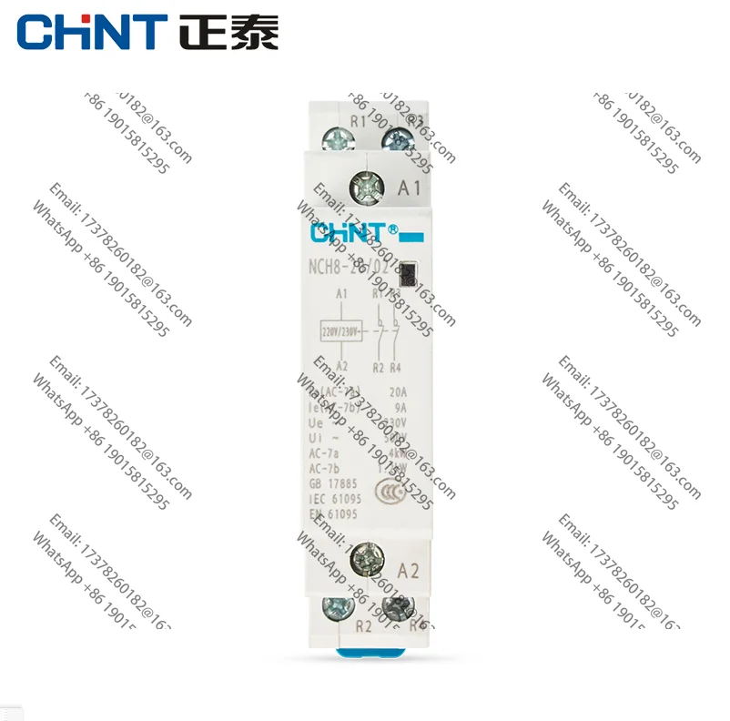Фото CHINT-Контейктор doméstico Модульный переменный ток, NCH8-20, 220 В, 230 В, CA, 20 А, 1НО, 1НЗ, 2НО, 2НЗ Цена 5 шт. №1