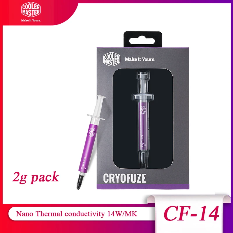 Теплопроводящая смазка Cooler Master CF14 14 Вт/мК высокопроизводительный охлаждающий