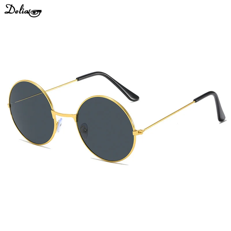 Модные круглые солнцезащитные очки в стиле ретро декоративные для свадьбы
