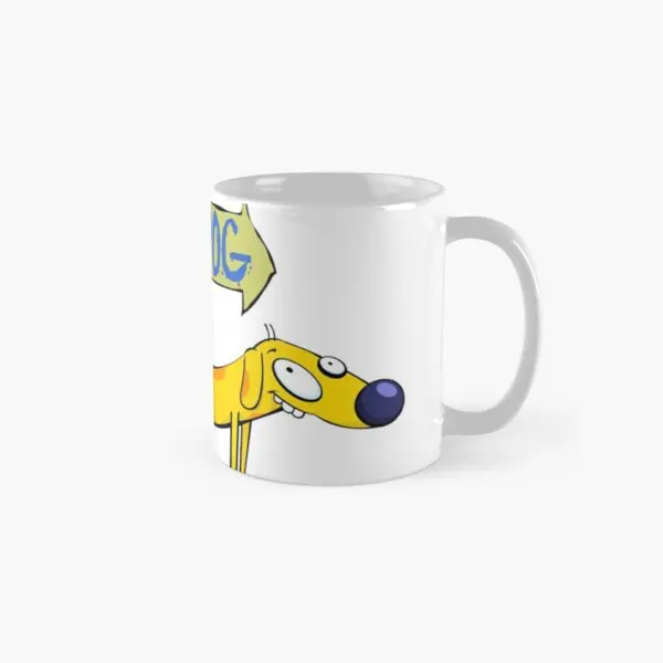 

Catdog Classic Mug Printed Photo Drinkware Design Handle Round Picture Cup Gifts Simple Image Tea Coffee