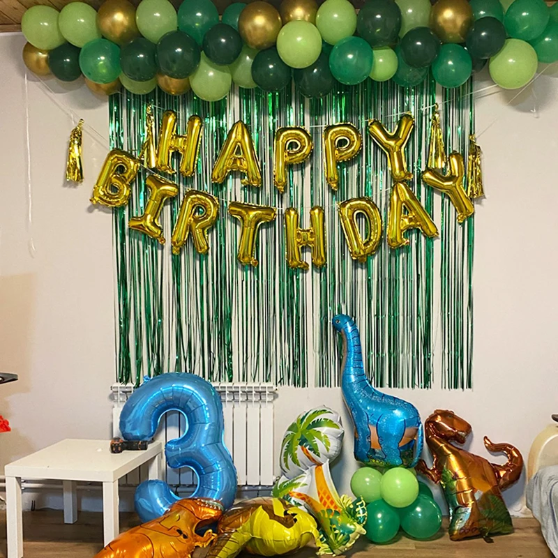 

20pcs 12inch Agate Metal Latex Balloons Wild One Jungle Safari Animal Theme Party Decoration Boys Birthday Decor Kids Air Globos