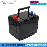 turmera 12v car battery box automobile starting lithium batteries shell for 55d23 series 60d23 86610r replace 12v lead acid use