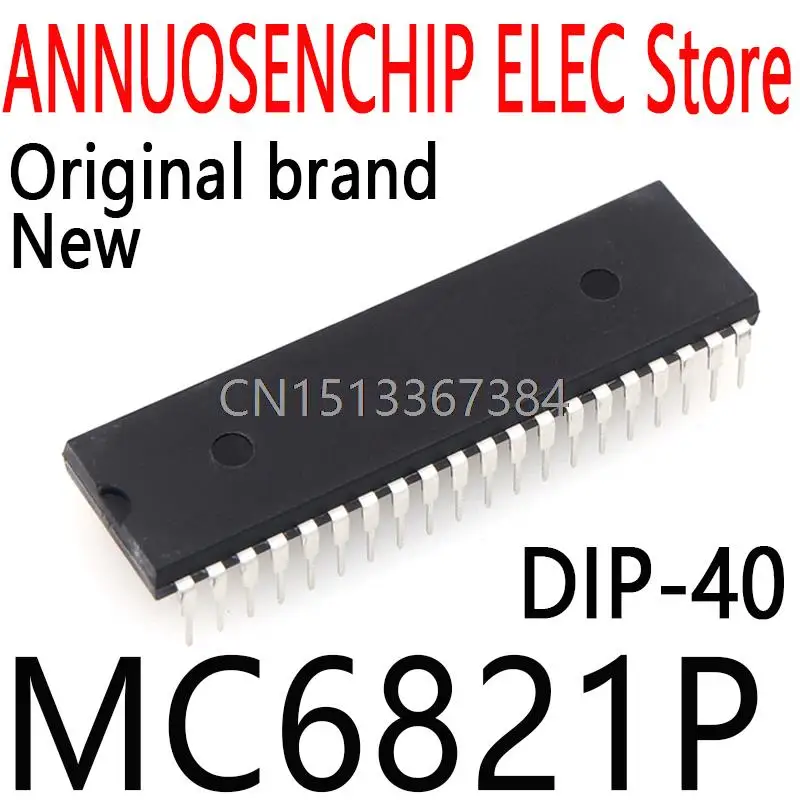 

10PCS New and Original MC6821 DIP-40 MC6821P