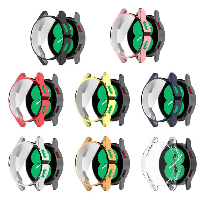 

Electroplating Screen Protector 40mm 44mm Dustproof Protective Case Tpu For Samsung Galaxy Watch 4 Watch Case Anti-drop