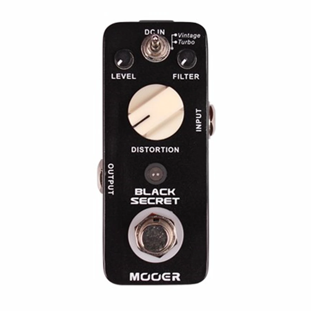Mooer MDS1 Black Secret Distortion Electric Guitar Effect Pedal 2 Working Modes (Vintage/Turbo) Guitar Parts & Accessories