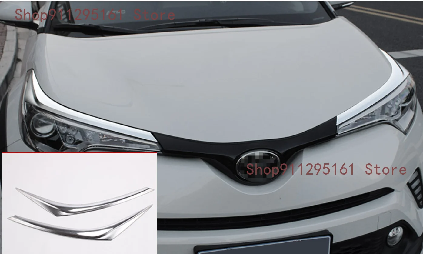 

Для Toyota C-HR CHR ABS Автомобильная передняя фара s Рамка освещение задняя крышка внешние аксессуары 2017 2018 2019