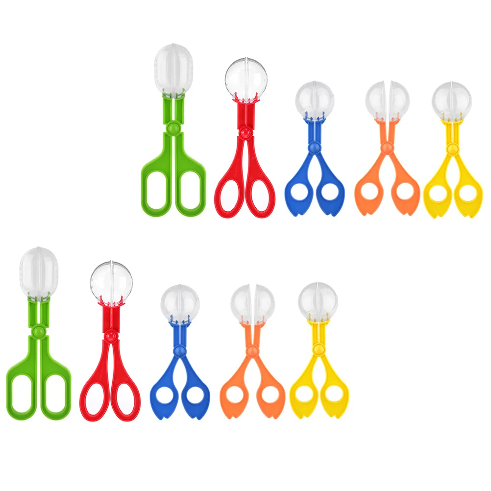 

Bug Trap Kids Insect Scissor Used Plastic Scissors Clamp Practical Trapping Kit