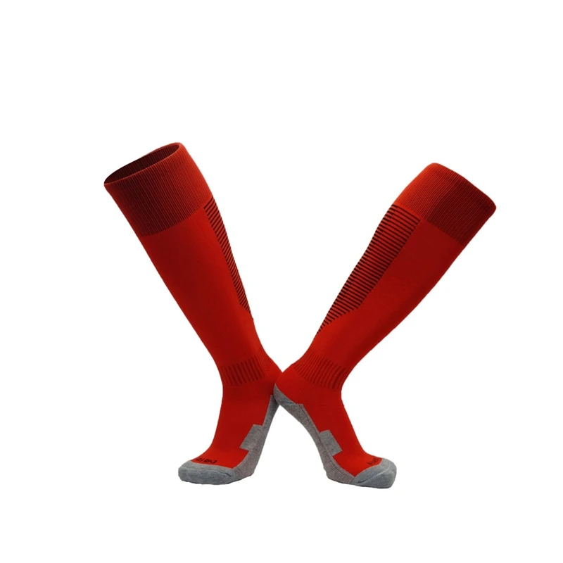 

2 pcs/Pair Compression Stockings with Thickened Heel Design Guiding Breathable Sports Socks for Adults Children Soccer Cycling
