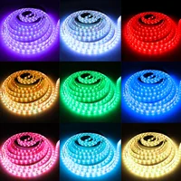 EU Plug LED Light With RGB Set Colorful Color-Changing Soft Light Strip Waterproof With Remote Control Home Party Decoration