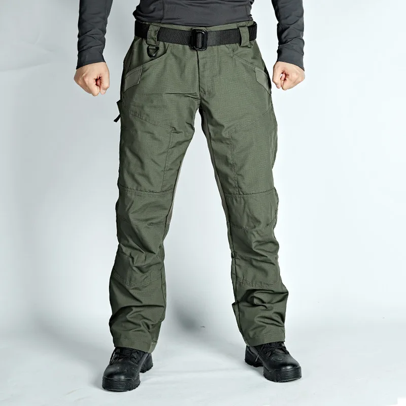 Тактические мужские брюки-карго с несколькими карманами лоскутные боевые