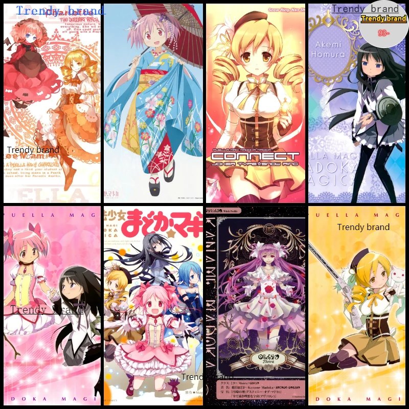 

Puella Magi Madoka Magica Anime Canvas Painting Art Nordic Posters and Prints Wall Pictures for Living Room Decoration Frameless