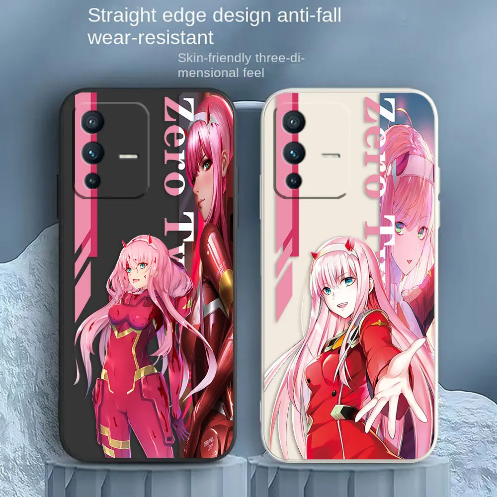 

Darling in the FranXX 02 Zero Two Phone Case For VIVO S1 S5 S6 S7 S9 S9E S10 S12 S15 S16 S16E T1 T2X V15 V20 V21 V23 PRO 5G Case