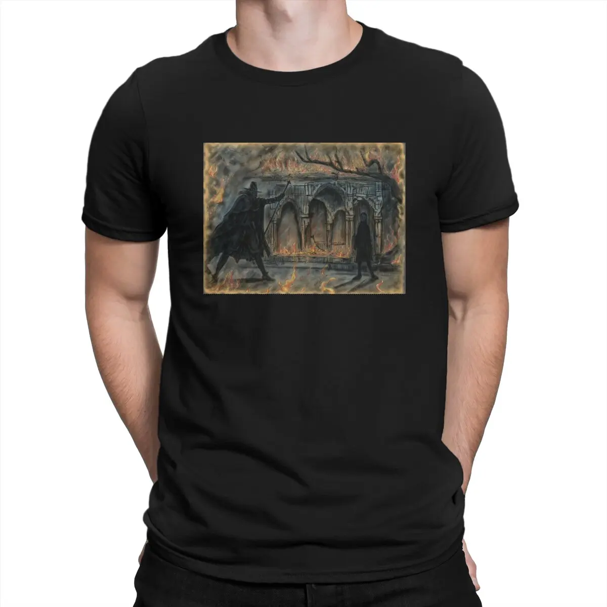 

Wednesday Addams-Picture of predictions T-Shirts for Men Wednesday Addams 100% Cotton Tees Round Collar Short Sleeve T Shirt