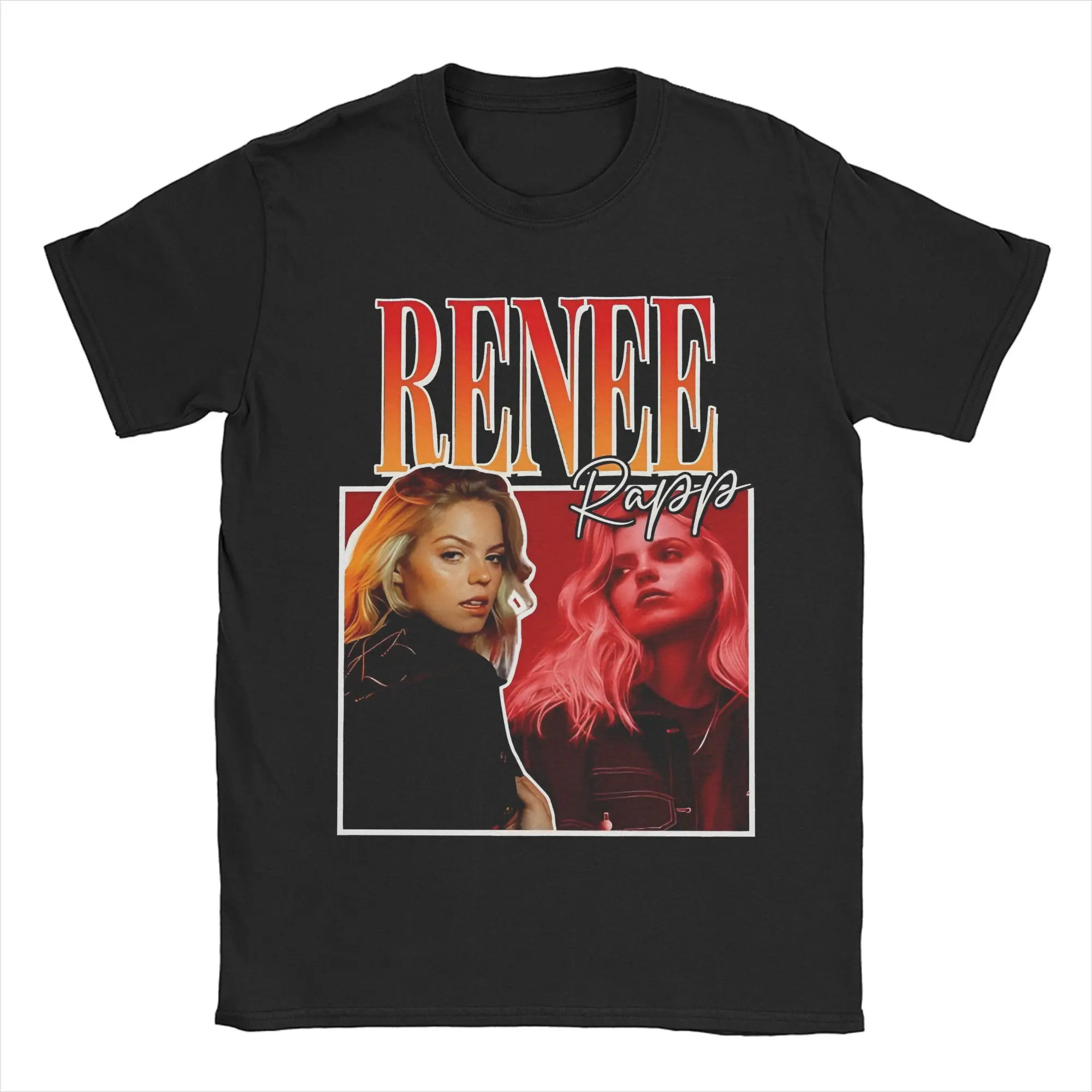Men Women's Renee Rapp Singer T Shirt Pure Cotton Clothing Unique Short Sleeve O Neck Tee Original T-Shirt