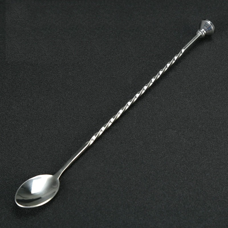 

29cm Stainless Steel Cocktail Bar Spoon Spiral Pattern Bar Teadrop Spoon Stir Spoon Bar Tool Bartender Tools Barware